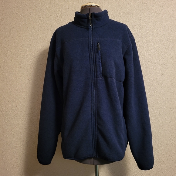 NWT 32° Degrees Heat Marine Navy Full-Zip Fleece Jacket Size Medium - Picture 1 of 9